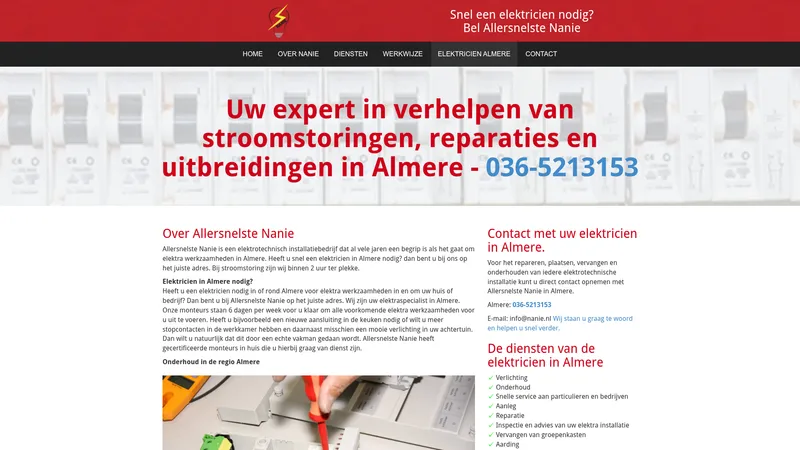 Website van Allersnelste Nanie