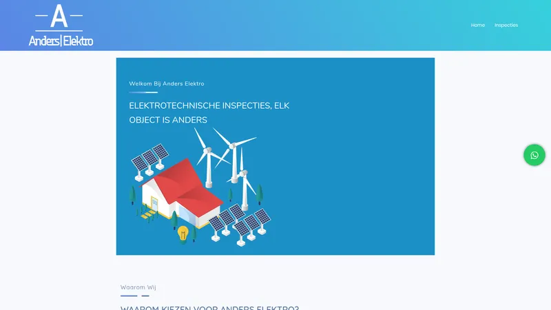 Website van Anders Elektro
