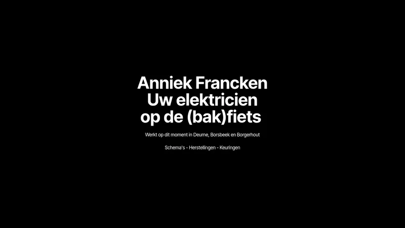 Website van Anniek Francken