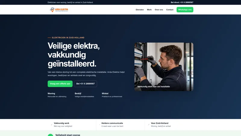 Website van Arda elektra