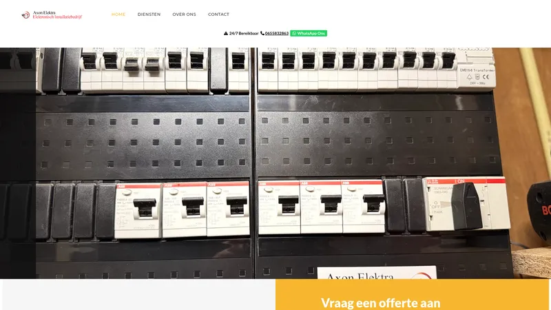 Website van Axon Elektra
