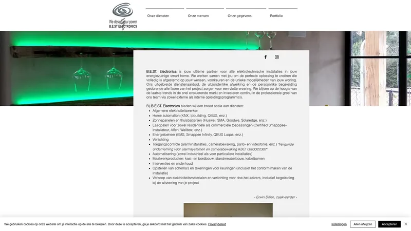 Website van B.E.ST Electronics - Oostmalle