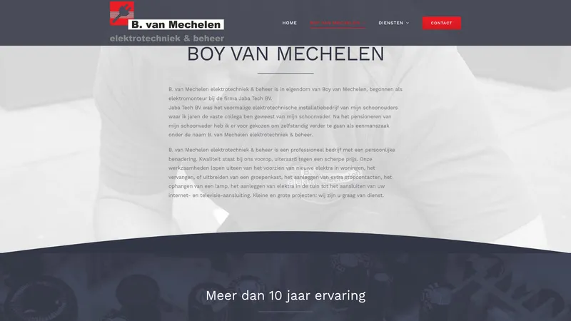 Website van B. van Mechelen