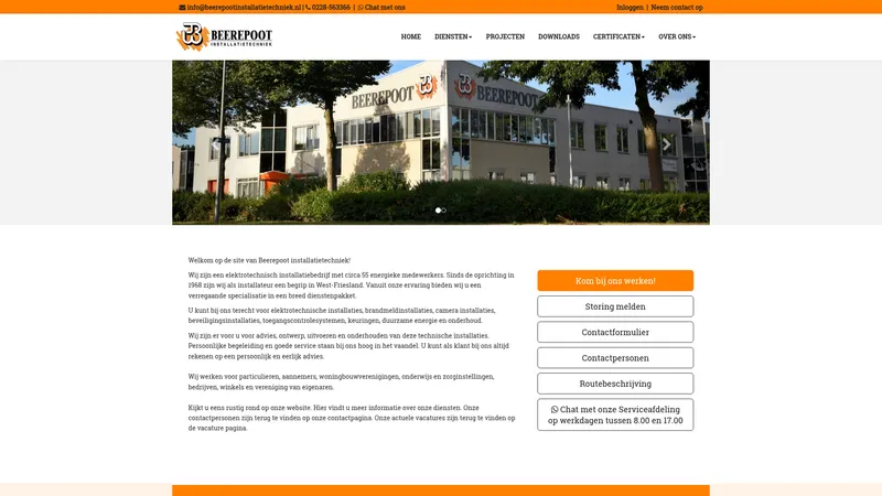Website van Beerepoot Installatietechniek B.V.