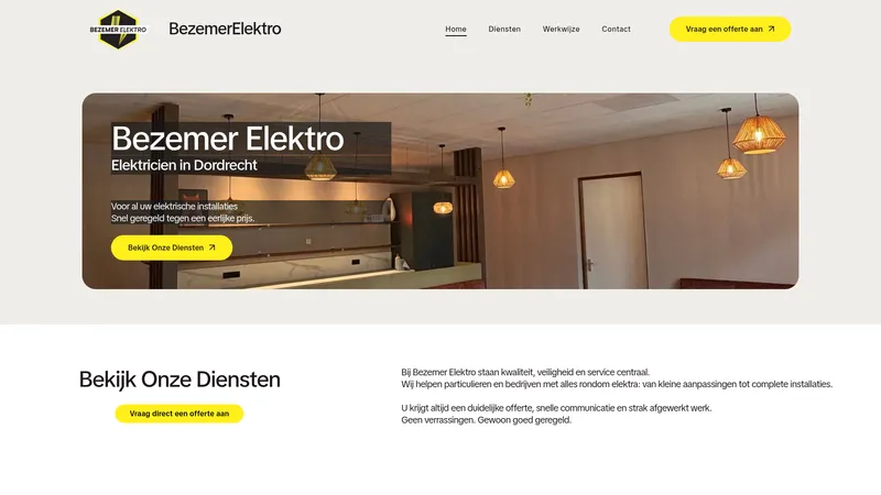 Website van BezemerElektro