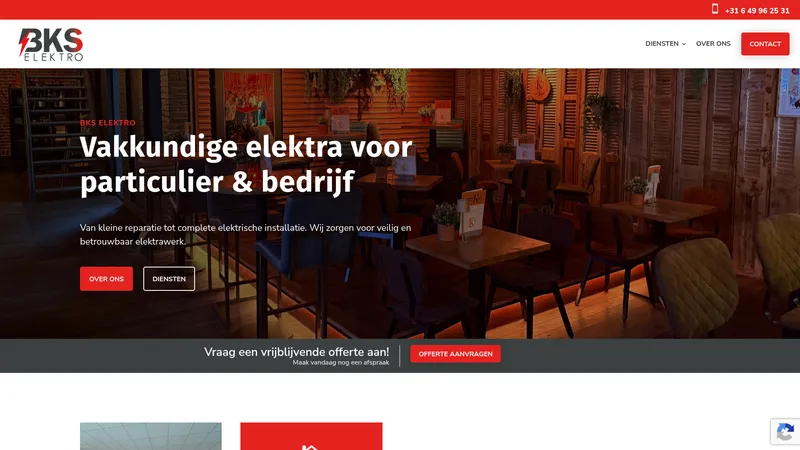 Website van BKS Elektro