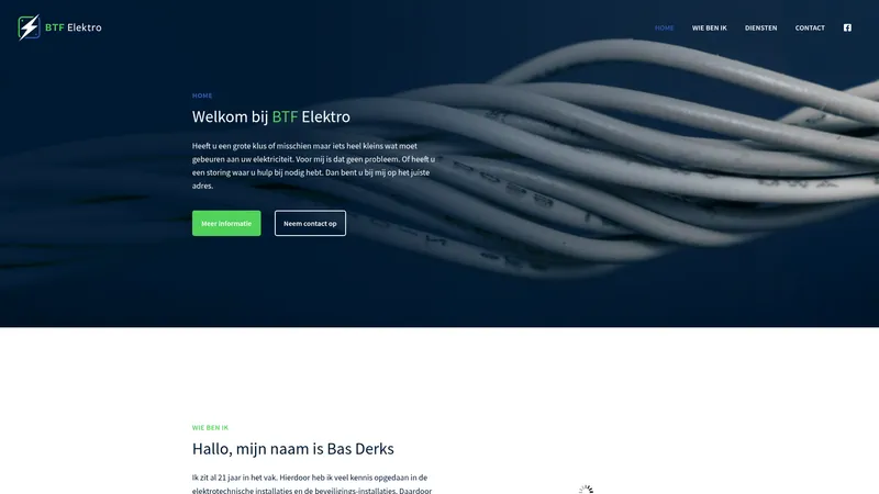 Website van BTF Elektro
