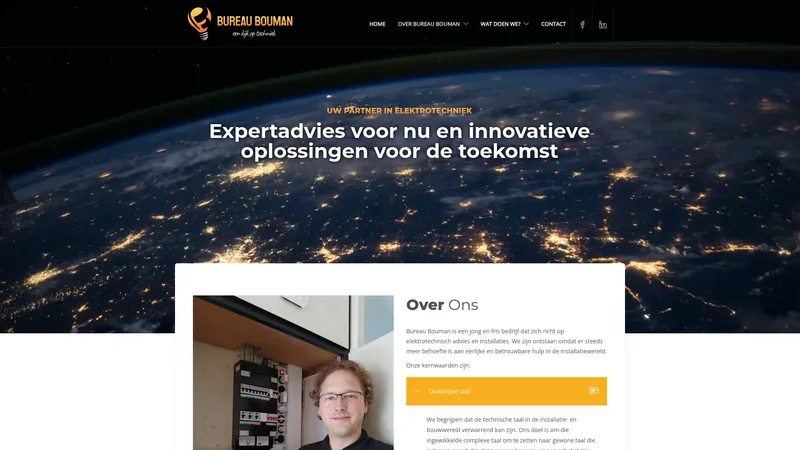 Website van Bureau Bouman