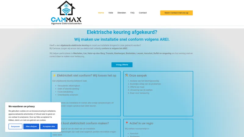 Website van Cammax