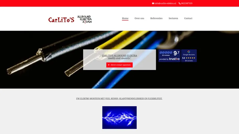 Website van Carlito’s Elektra