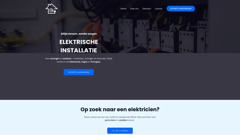 Website van Carlos Elektra | Elektrotechniek Dordrecht