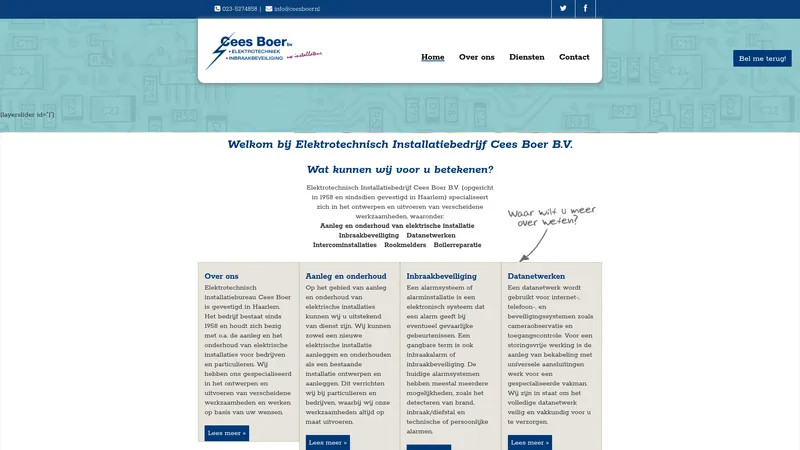 Website van Cees Boer BV