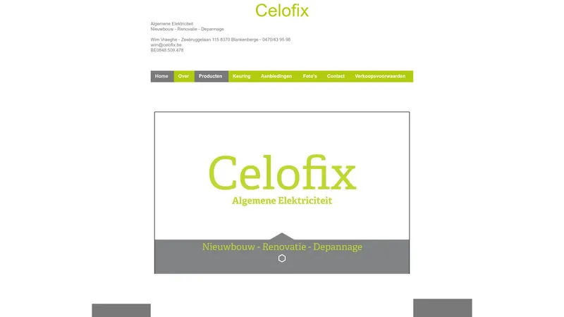 Website van Celofix