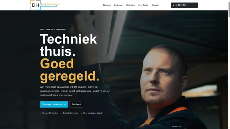 Website van Daniel Hartman