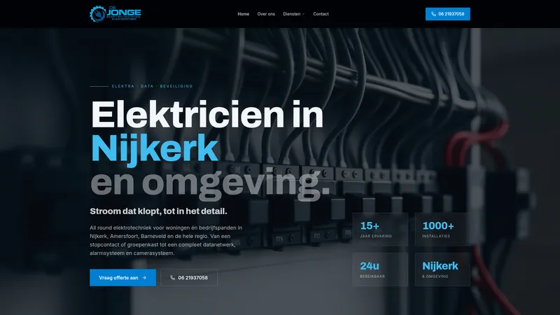 Website van de jonge elektrotechniek