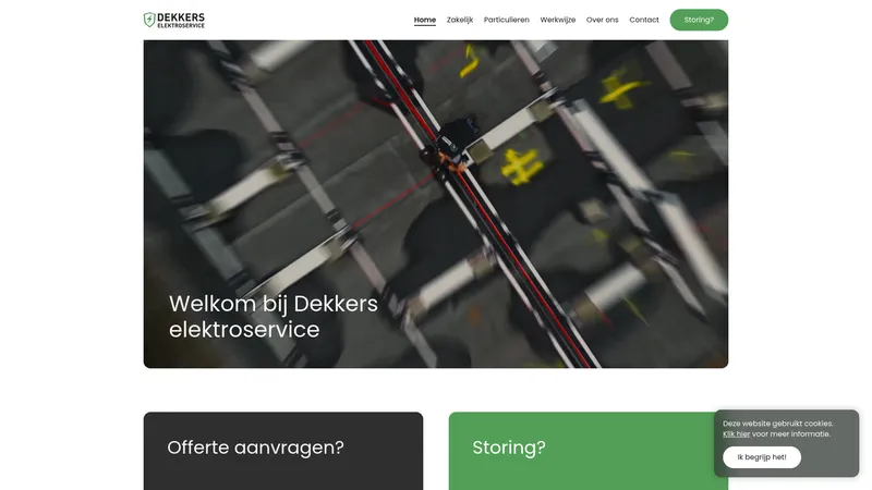 Website van Dekkers elektroservice