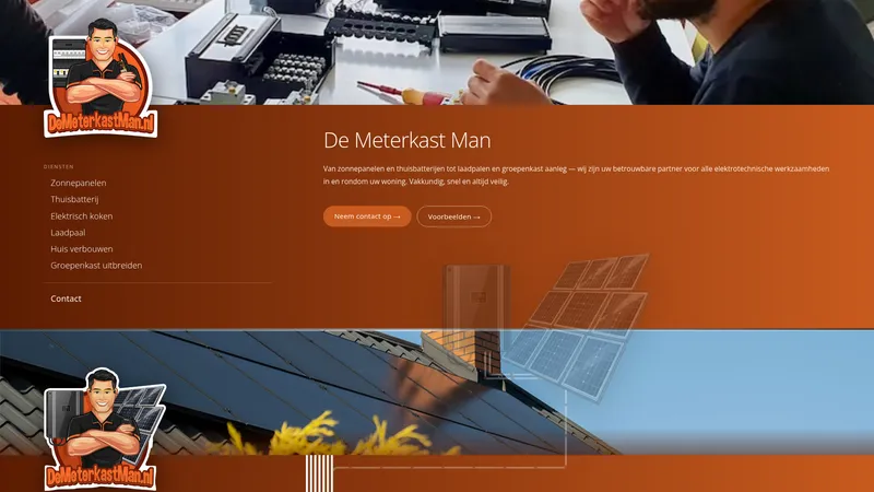 Website van DeMeterkastMan