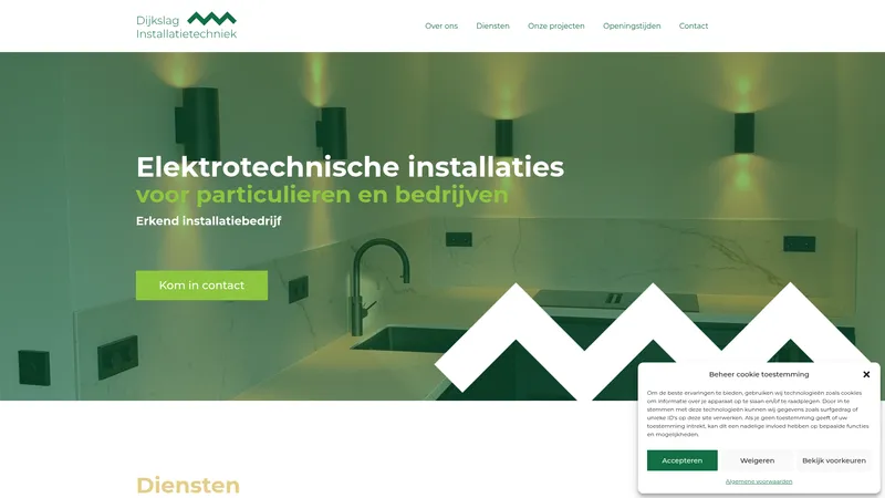Website van Dijkslag installatietechniek