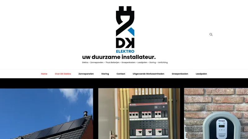 Website van DK Elektro