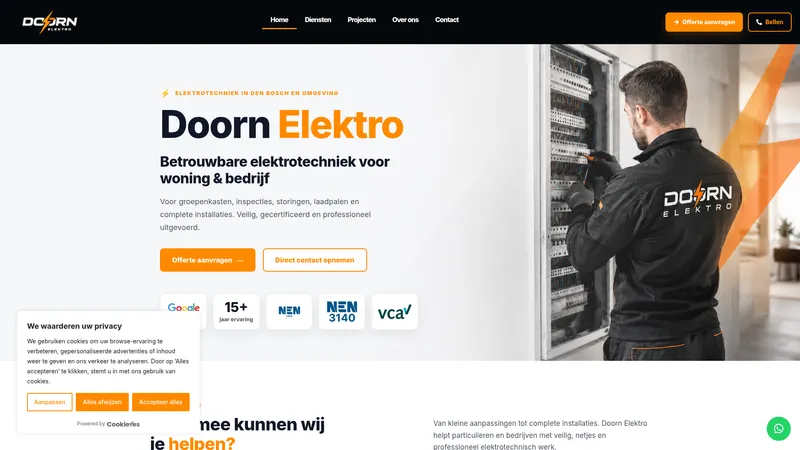 Website van Doorn Elektro