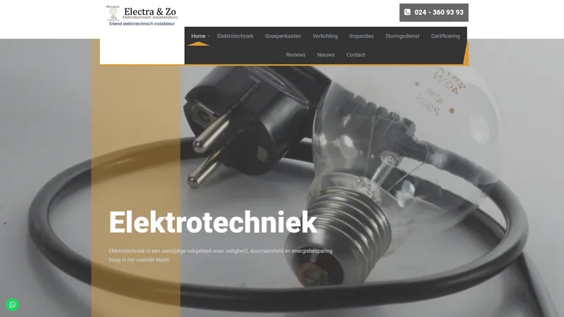 Website van Electra & Zo E.T.I.B.