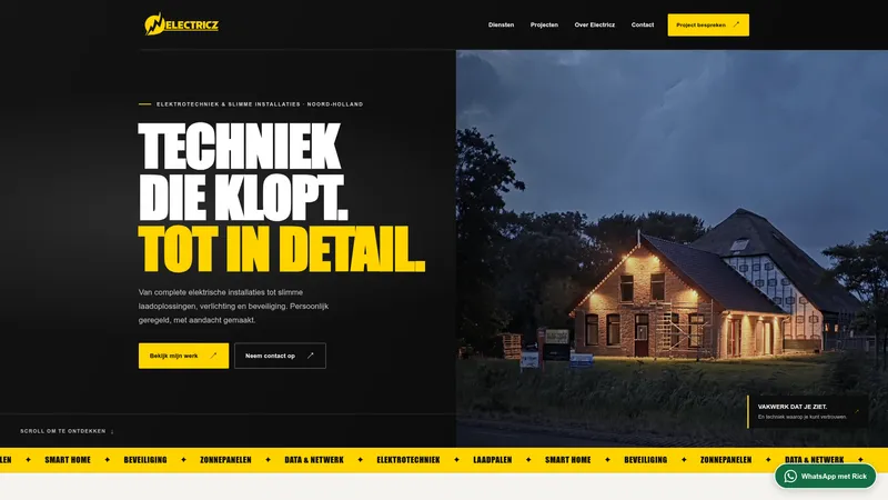 Website van Electricz