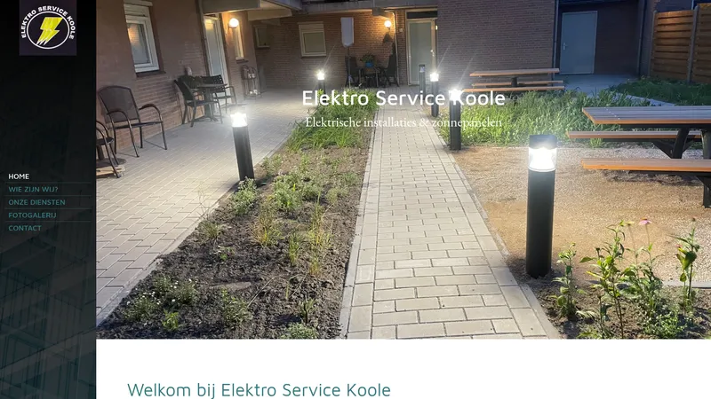 Website van Elektro service koole