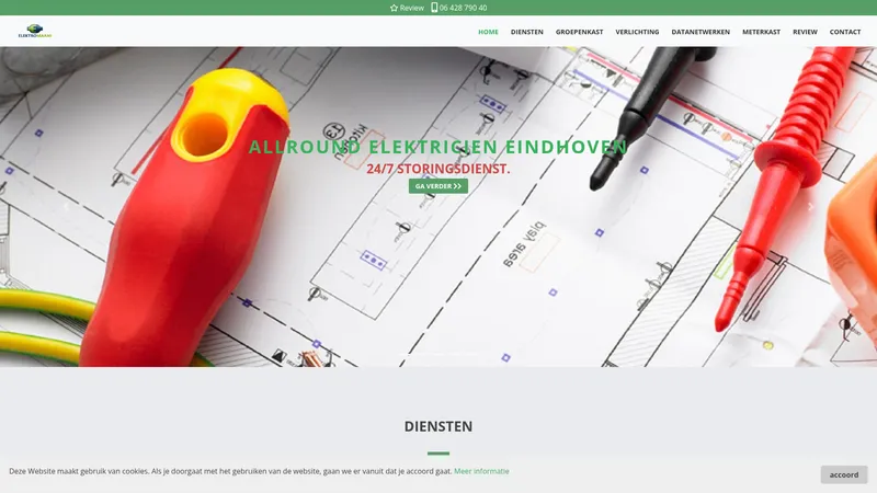 Website van Elektromaani