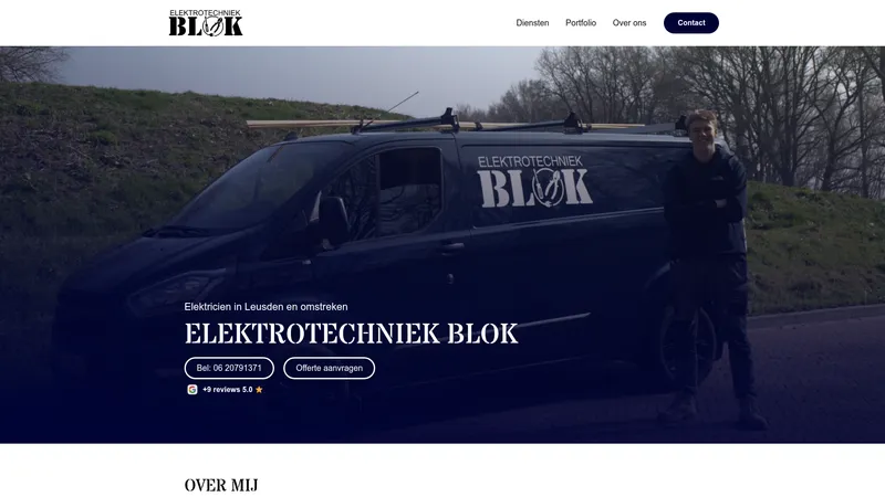 Website van Elektrotechniek Blok