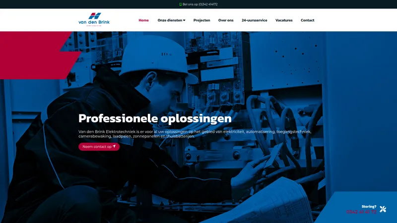 Website van Elektrotechniek H. van den Brink