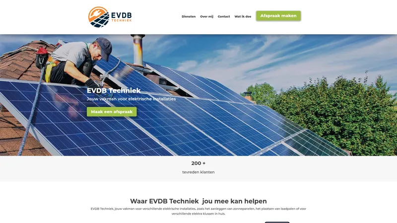 Website van Erwin van de Beld Techniek