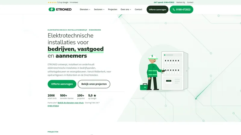 Website van ETRONED