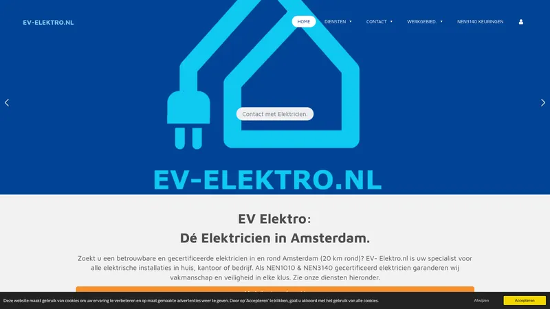 Website van EV-elektro