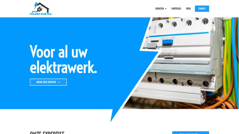 Website van Folmer Elektra
