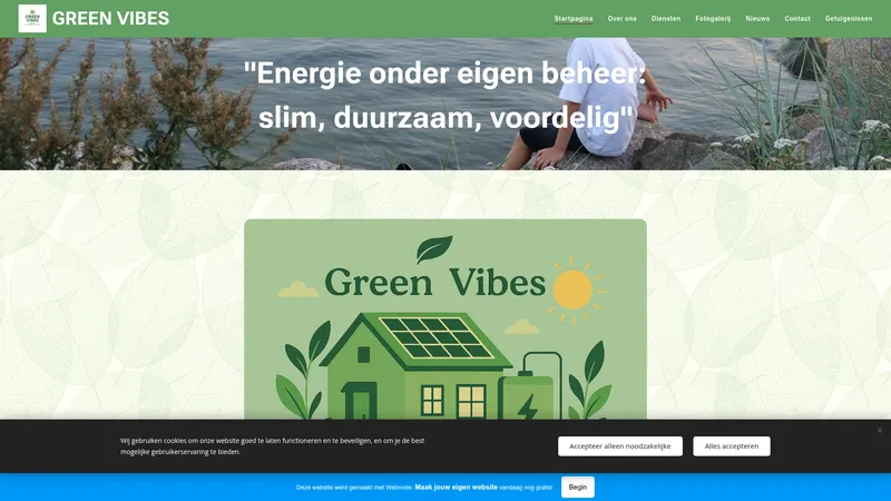 Website van Green Vibes