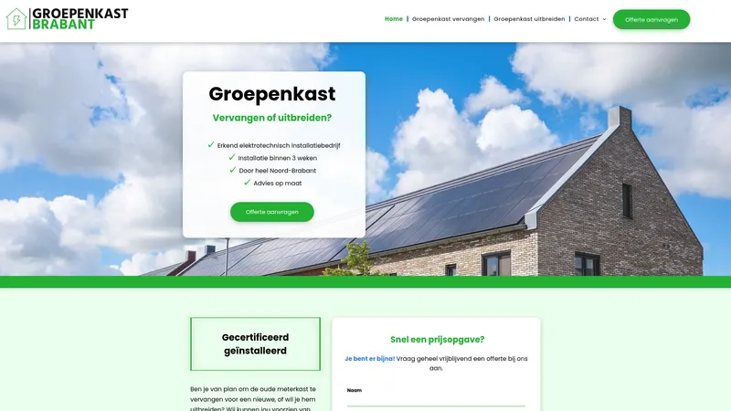 Website van Groepenkast Brabant