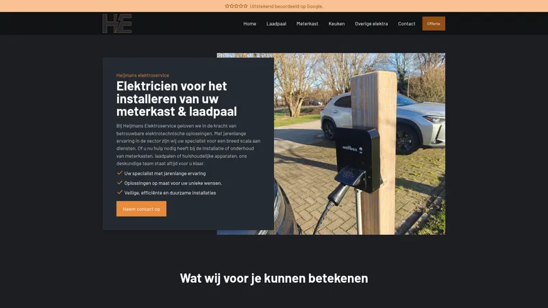 Website van Heijmans elektroservice