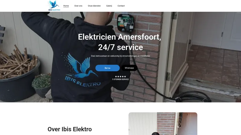 Website van Ibis Elektro