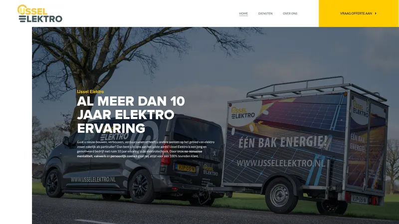 Website van IJssel Elektro