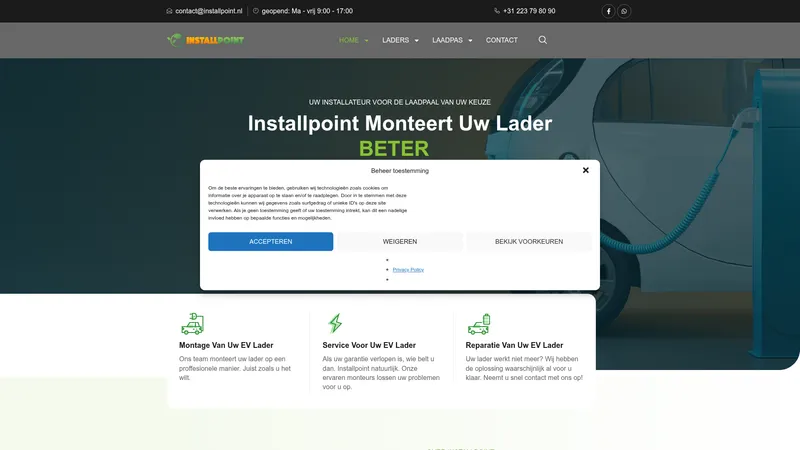 Website van Installpoint B.V.