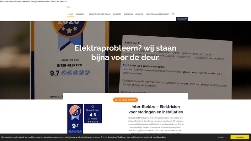 Website van Inter-Elektro