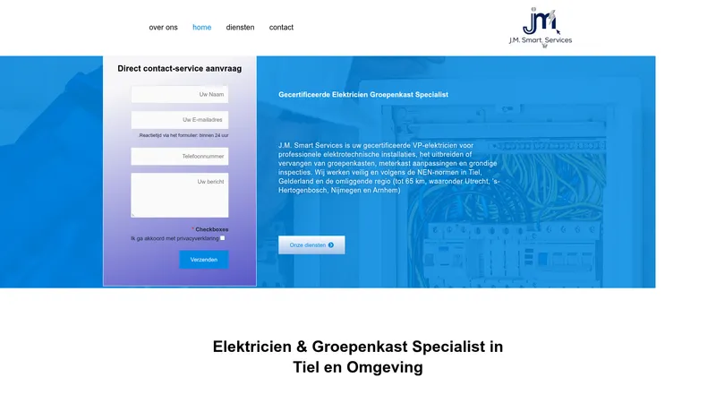 Website van J.M. Smart Services