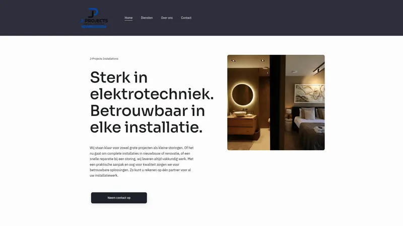 Website van J-Projects installations