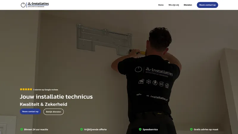Website van JL-installaties