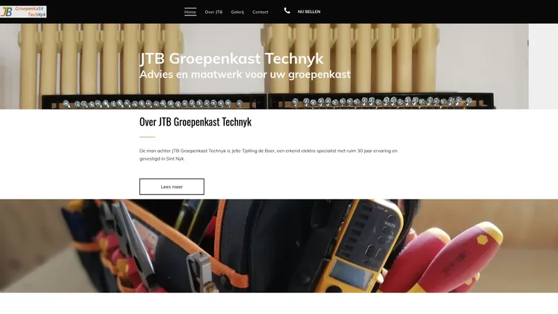 Website van JTB Groepenkast Technyk