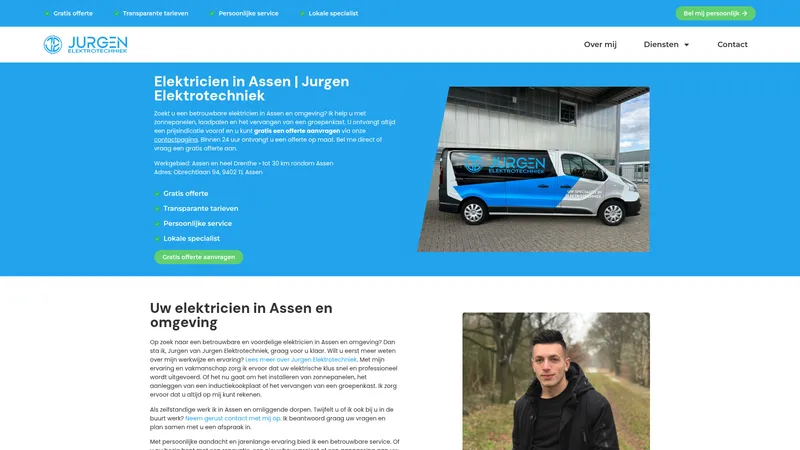 Website van Jurgen Elektrotechniek