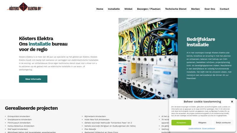 Website van Kösters Elektra