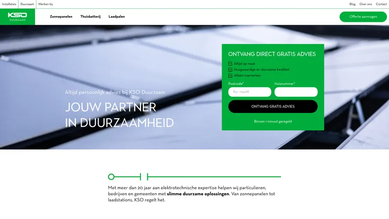 Website van KSO Duurzaam