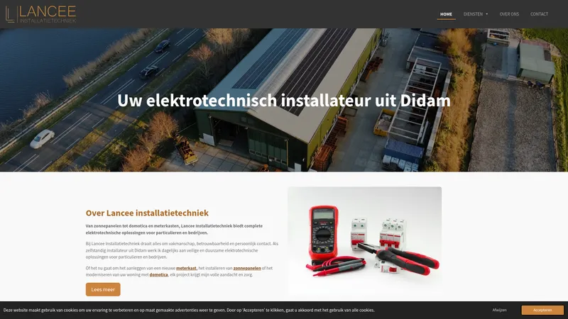 Website van Lancee Installatietechniek