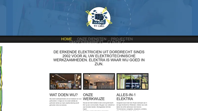 Website van License to Chill